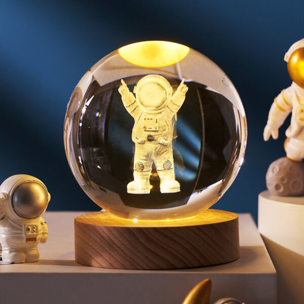 Luminous Starry Sky And Planets Moon Moon Crystal Ball Small Night Lamp Projection Ambience Light Creative Gift New Strange Gift - Image 33
