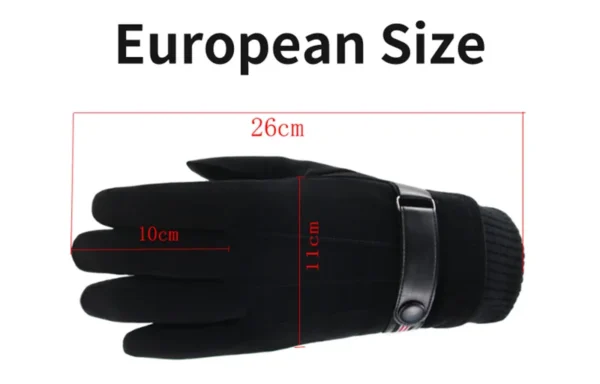 Winter Men's Gloves Suede - Image 12