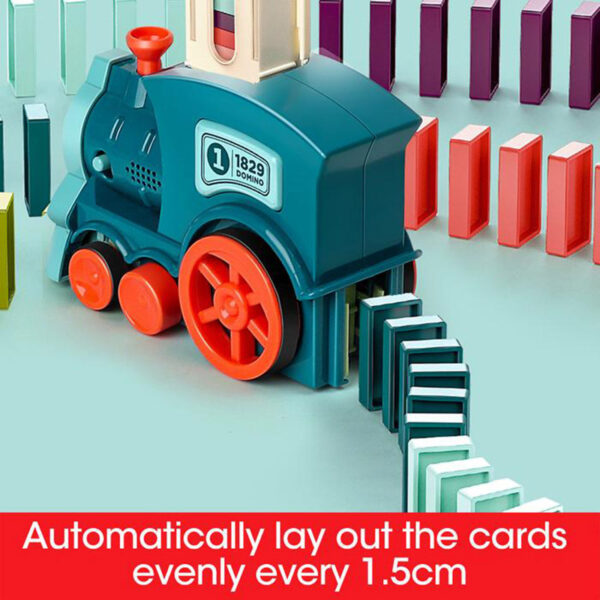 Domino Train Toys Baby Toys Car Puzzle Automatic Release Licensing Electric Building Blocks Train Toy - Image 7