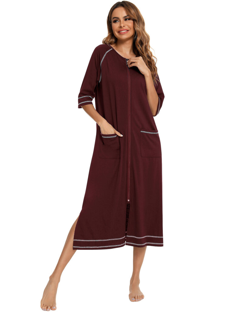 Comfortable Cardigan Womens Base-Layer Pajamas For Autumn And Winter