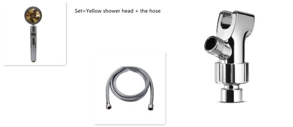 Shower Head Water Saving Flow 360 Degrees Rotating With Small Fan ABS Rain High Pressure Spray Nozzle Bathroom Accessories - Image 103