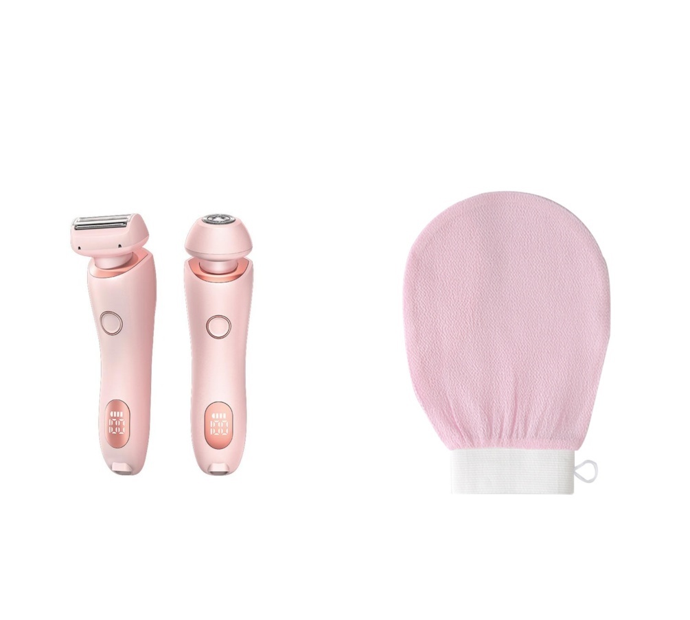 2 In 1 Hair Removal Epilator USB Rechargeable Trimmer Women Body Razor Face Leg Armpit Bikini Hand Pubic Shaver Hair Remover - Image 25