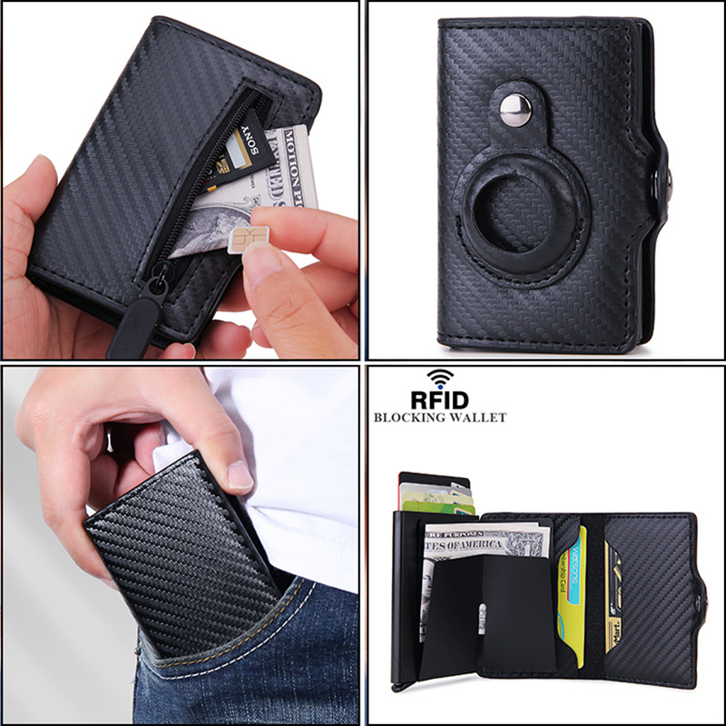 Multifunctional Card Holder Airtag Men
