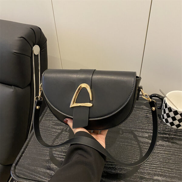 High-end, Fashionable Single-shoulder Bag Niche Saddle Bag - Image 1