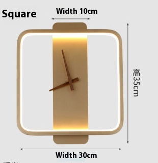 Nordic Wall Lamp Bedroom Bedside Lamp Clock Modeling Lamp - Image 15