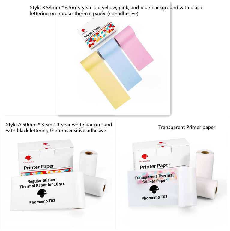 Portable Mini Thermal Label Printer Home Photo Printer Student Wrong Question Printer Bluetooth-compatible Mini Label Printer Price Tag - Image 52