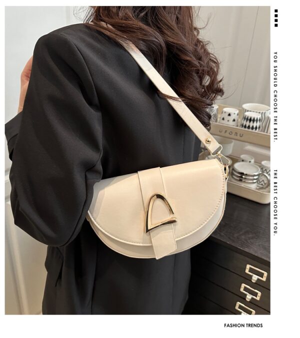 High-end, Fashionable Single-shoulder Bag Niche Saddle Bag - Image 24