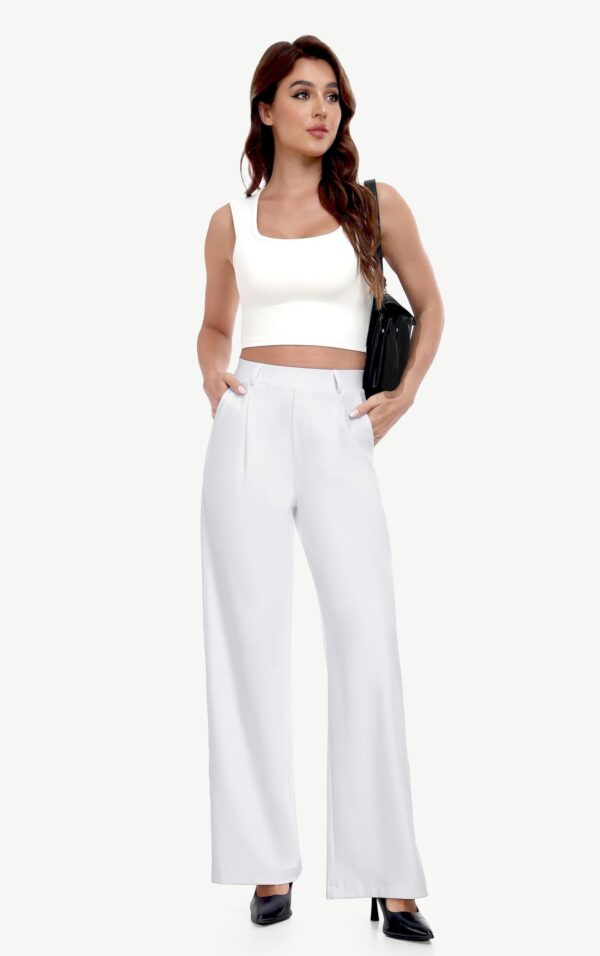 Womens High-Waisted Stretchy Work Business Casual Pants - Image 28