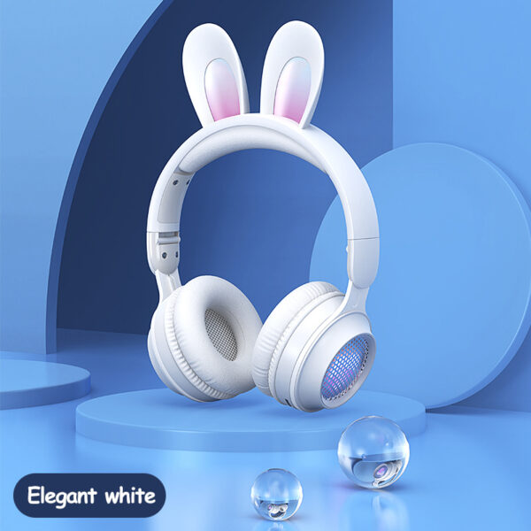 Rabbit Ear Headphones Wireless Luminous Extendable Wheat Headphones - Image 28