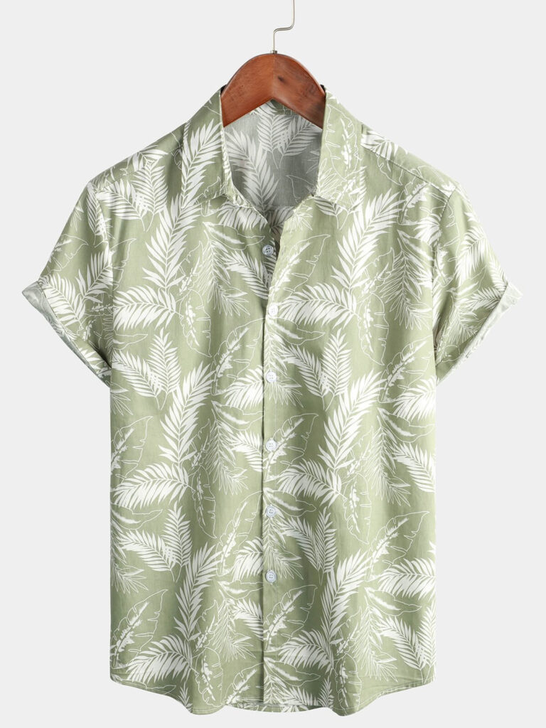 Men's Striped Fashionable Loose Short-Sleeve Shirt