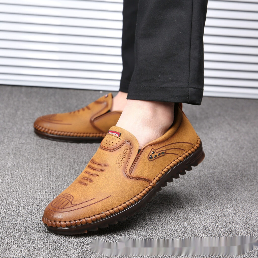 Men's Leather Shoes SummerAutumn New Style Casual Genuine Leather Soft Sole