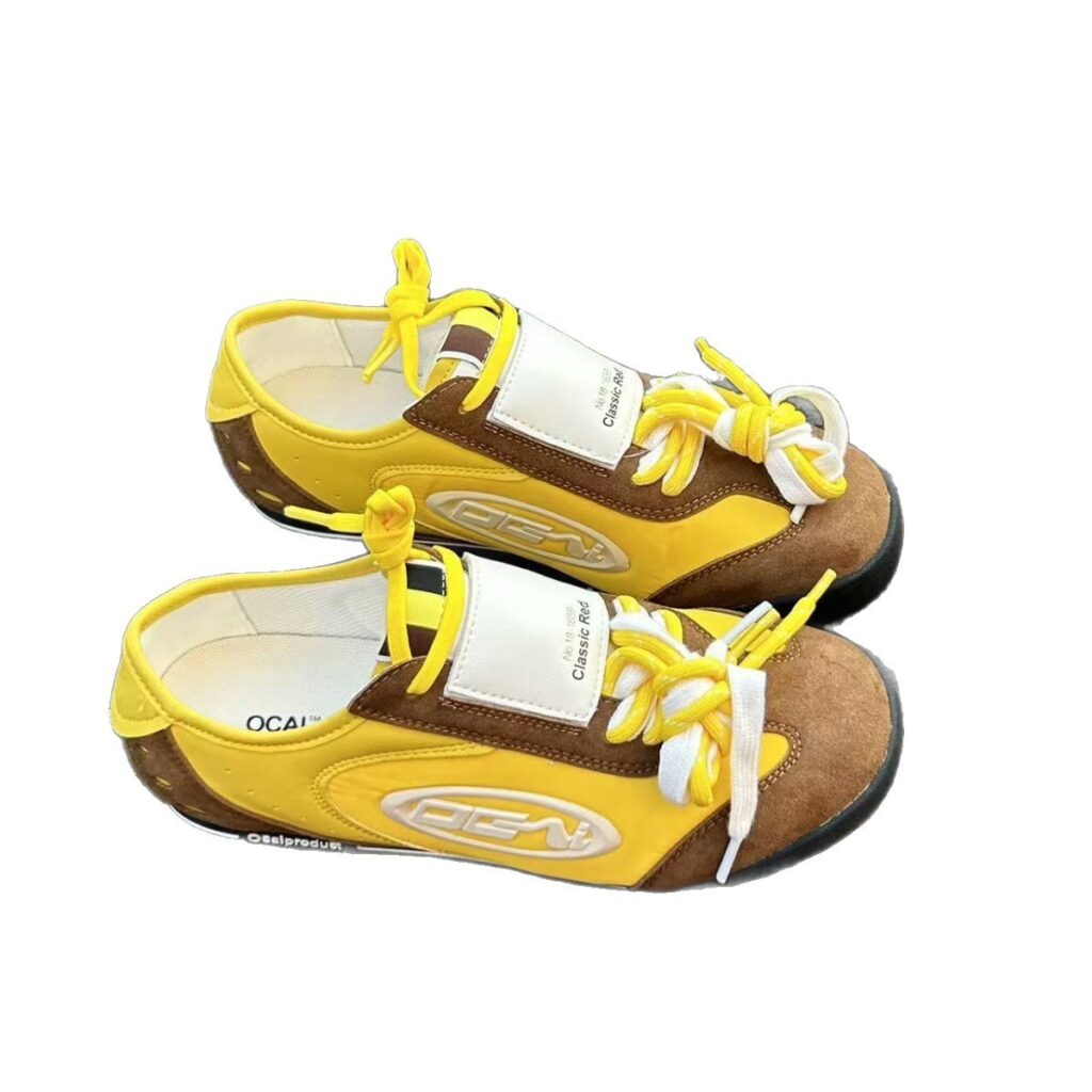 High-end Contrast-color Design Casual Flat Shoes For Commuting