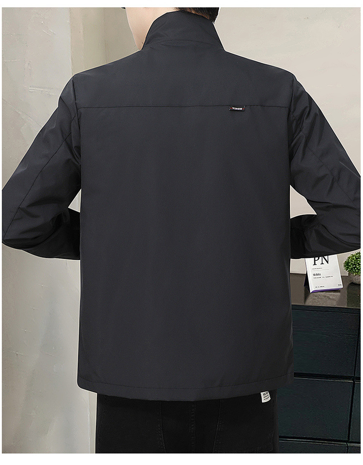 Casual Jacket With Stand Collar Autumn Style For Men - Image 12