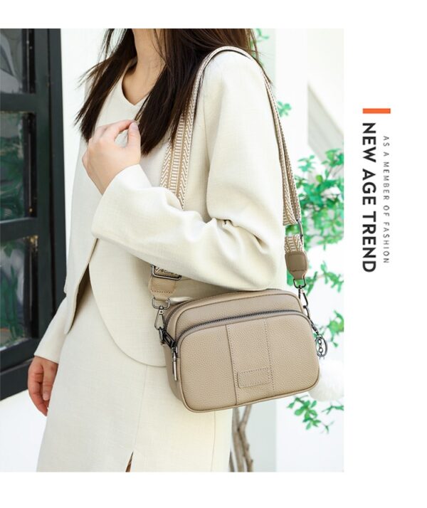 Genuine Leather Womens New Trendy Fashionable Versatile Single-shoulder Bag - Image 31