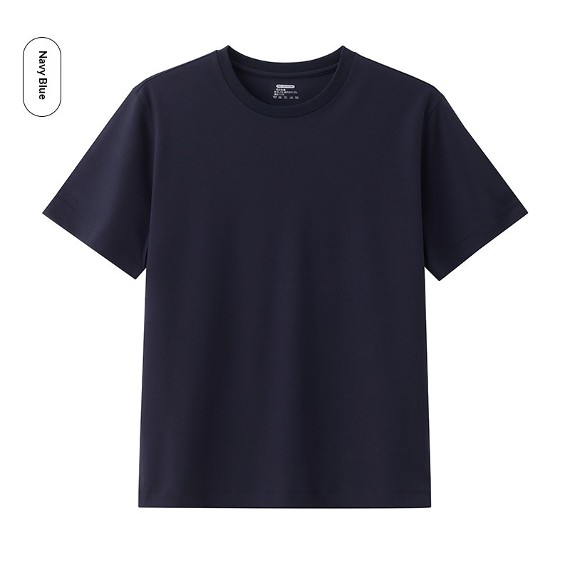 Cool Breathable Liquid-Ammonia Cotton Comfortable T-Shirt Casual Crew Neck Short-Sleeve For Men - Image 29