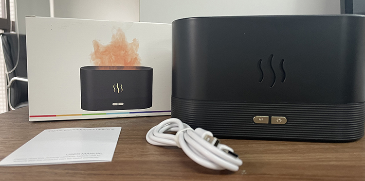 Best Selling USB Ultrasonic Flame Humidifier Led RGB Colorful Essential Oil Fire Flame Aroma Diffuser - Image 15