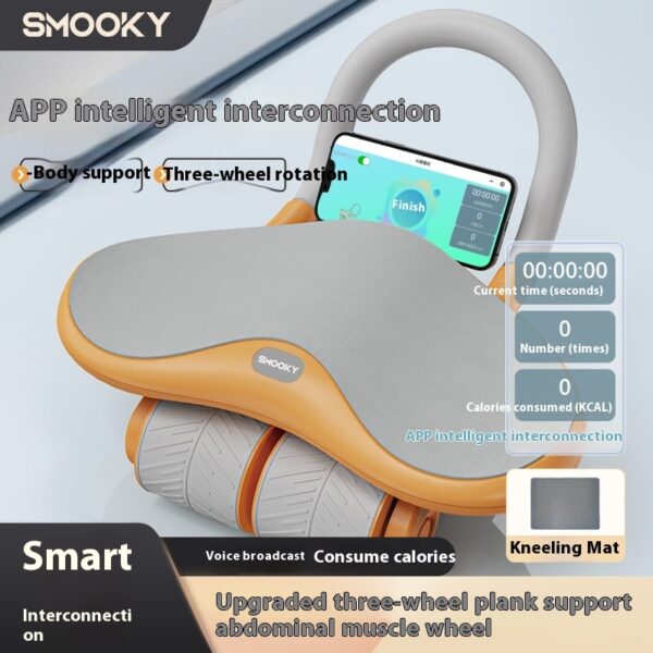 Three-wheel Abdominal Wheel Automatic Rebound Home Fitness Equipment - Image 29