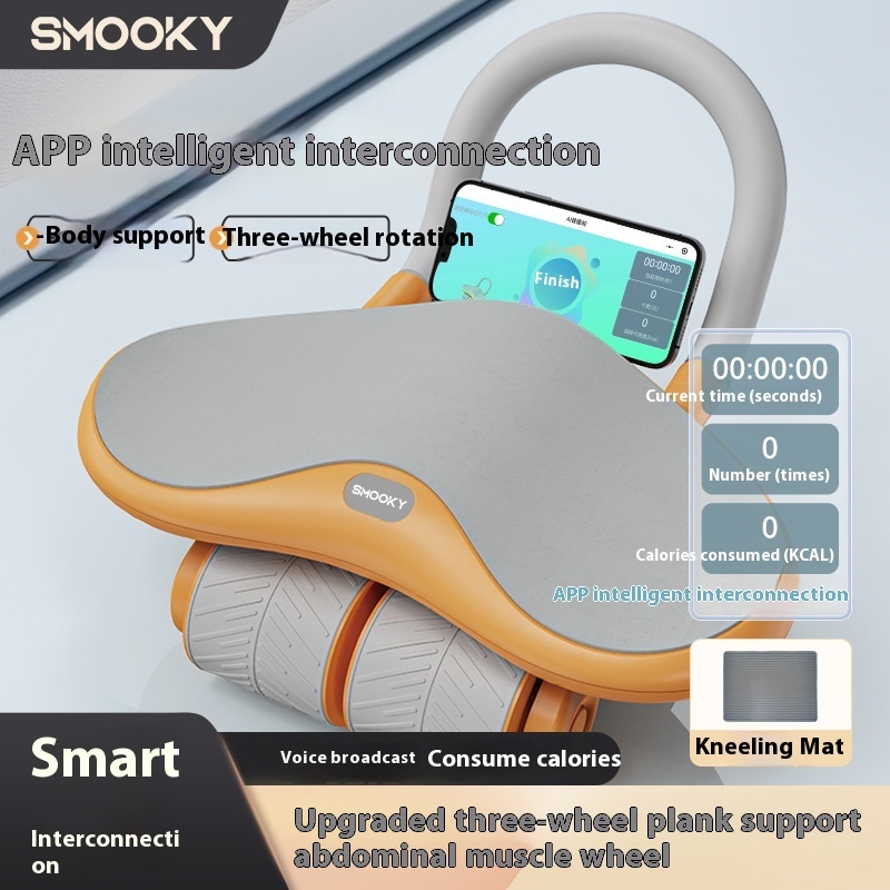 Three-wheel Abdominal Wheel Automatic Rebound Home Fitness Equipment - Image 29