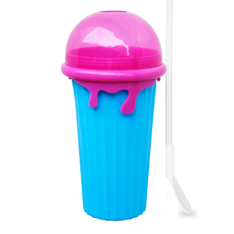 500ml Large Capacity Slushy Cup Summer Squeeze Homemade Juice Water Bottle Quick-Frozen Smoothie Sand Cup Pinch Fast Cooling Magic Ice Cream Slushy Maker Beker Kitchen Gadgets - Image 15