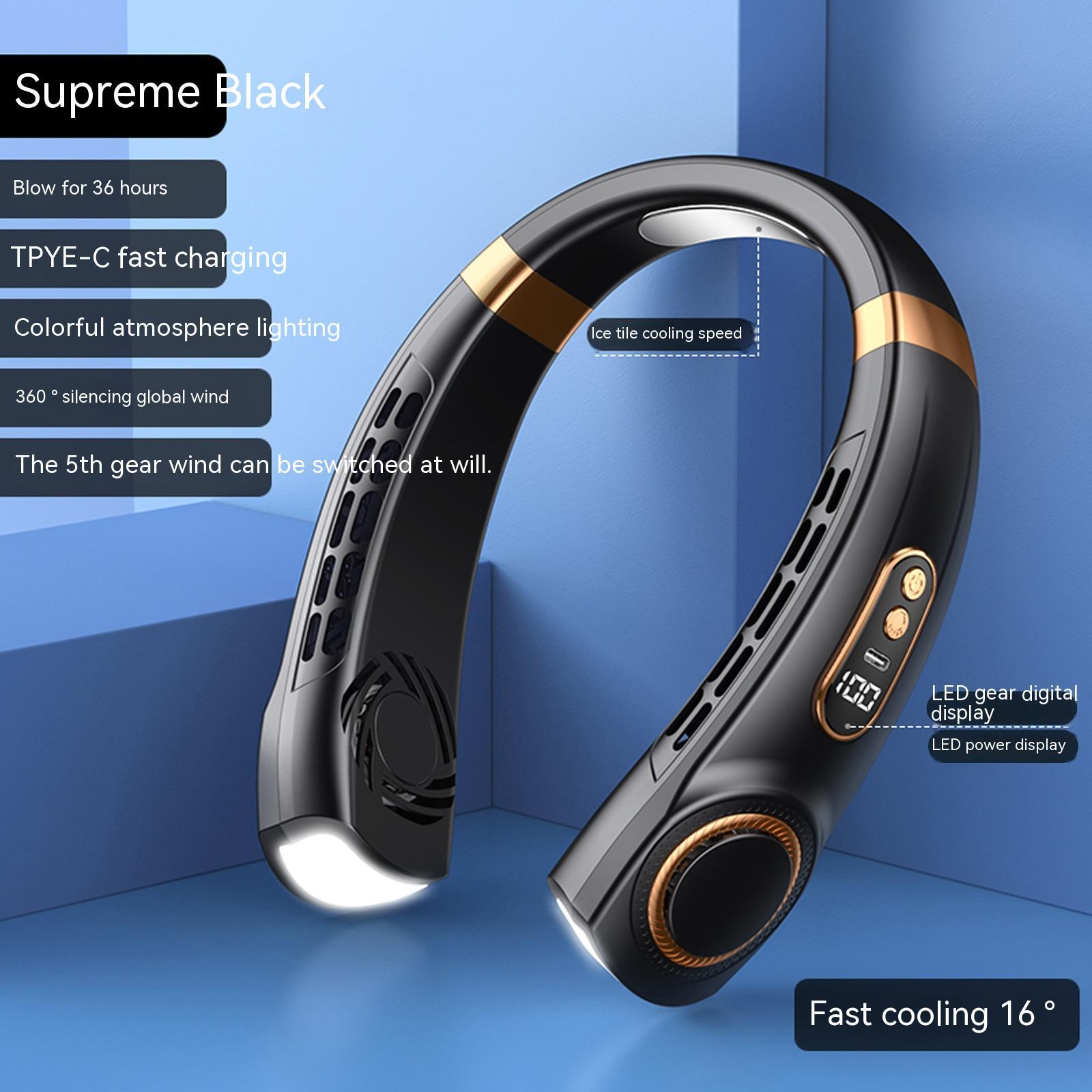 Portable Mute Multifunctional Hanging Neck Fan - Image 3
