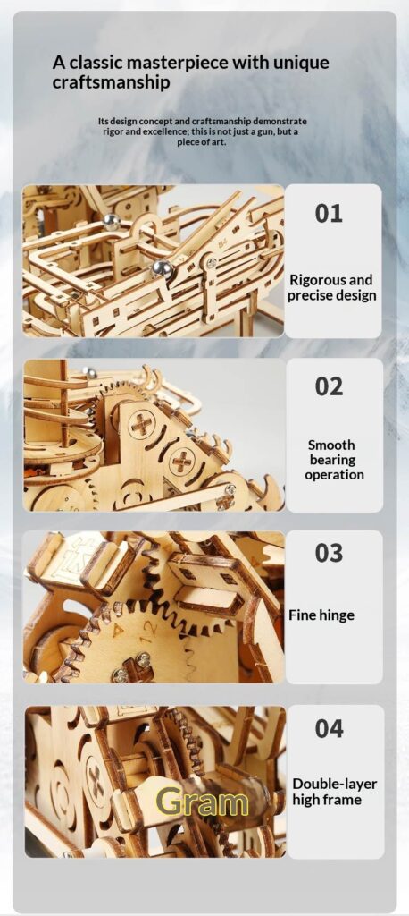 Mechanical 3D Puzzle DIY Handmade Assembly Educational Toy
