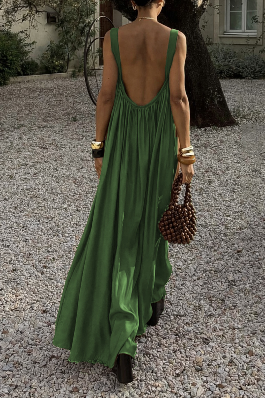 French-style Elegant Pleated Slip Dress - Image 15