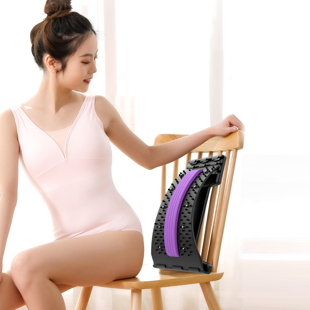Back Stretcher Adjustable Back Cracker Massage Waist Neck Fitness Lumbar Cervical Spine Support Pain Relief - Image 6