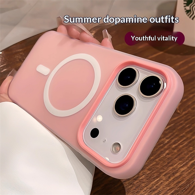 Suitable For 17 Pro Max Phone Case  Jelly Magnetic Two in one Frosted Simple Drop proof - Image 70