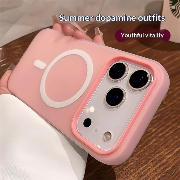 Suitable For 17 Pro Max Phone Case  Jelly Magnetic Two in one Frosted Simple Drop proof - Image 8