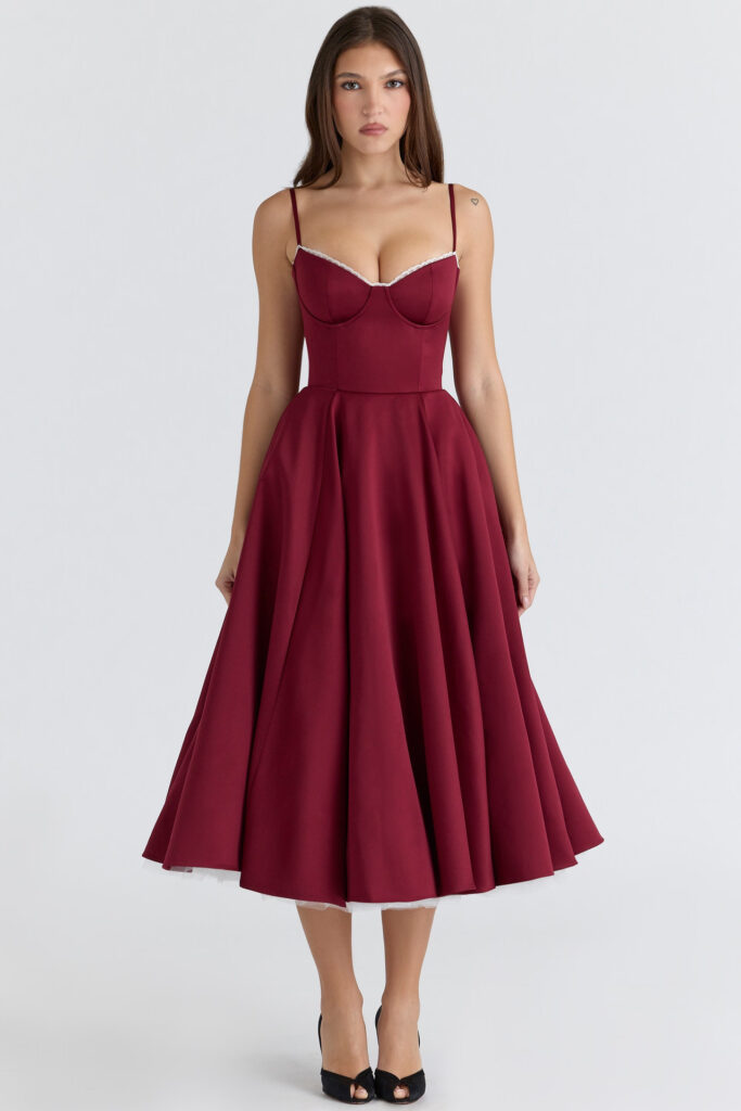 Women's Casual Lace-Patchwork Fishtail Dress