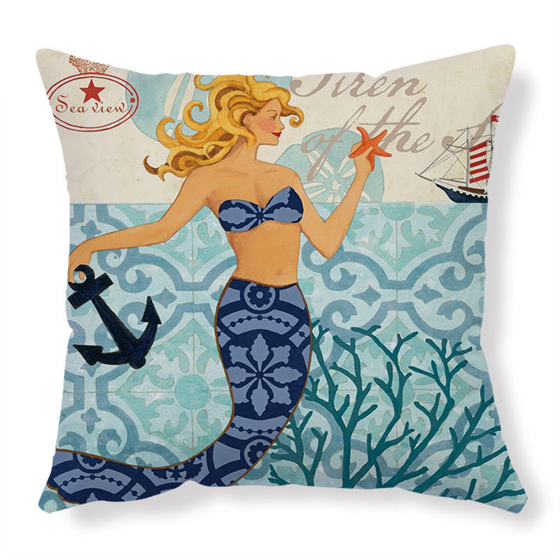 Cushion Covers Sea Turtle Printed Throw Pillow Cases For Home Decor Sofa Chair Seat - Image 11