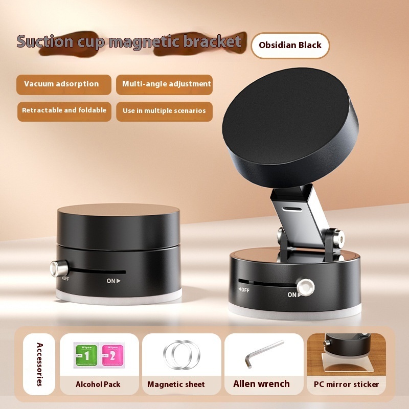 Foldable Magnetic Vacuum Car Phone Holder Foldable Suction Cup With Suction Cup Hands-Free Navigation For Smart Phone - Image 13
