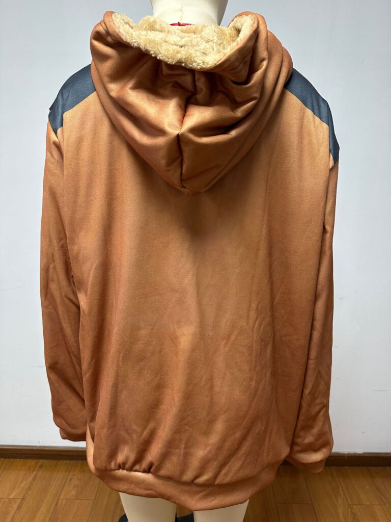 Fleece-lined Thickened Patchwork Cotton Jacket