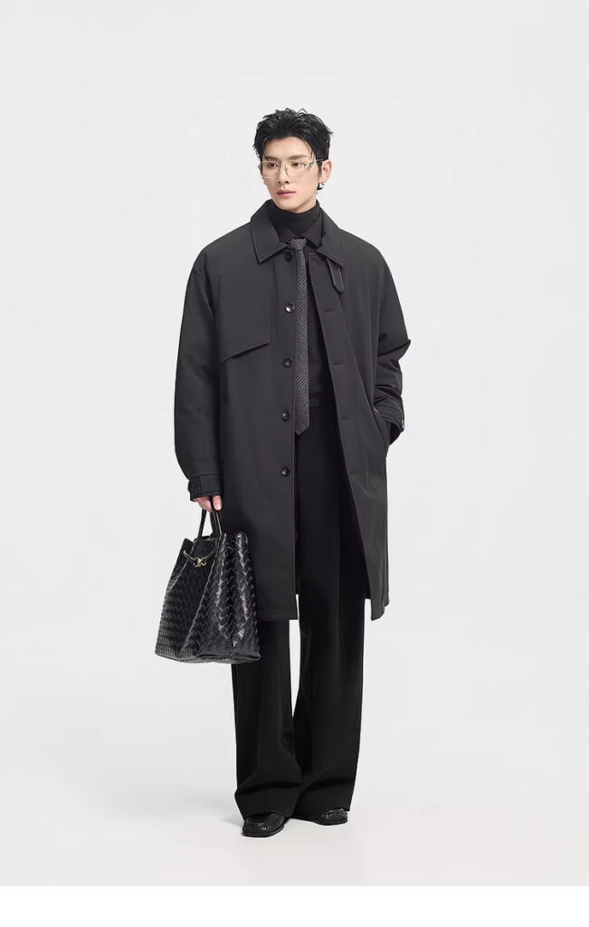 Men's Mid-Length Down Jacket For Winter