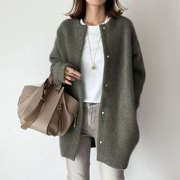 Women's Loose-fit Cardigan Coat - Image 14
