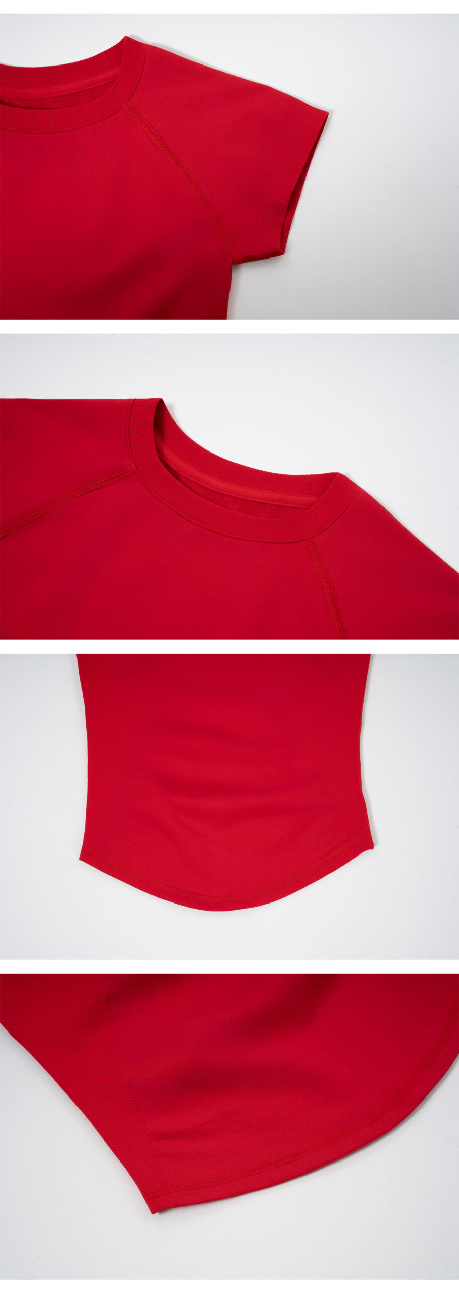 Figure-flattering Seamless Knit Short-sleeve Top For Fitness And Yoga - Image 24