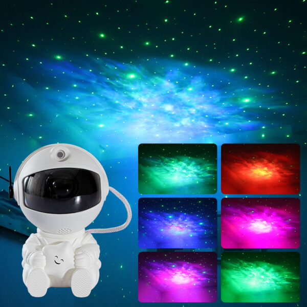 Mini Version Of Astronaut Star Projection Lamp Creative Gift Atmosphere Decorative Lamp Colorful Flowing Starry Night Light - Image 8
