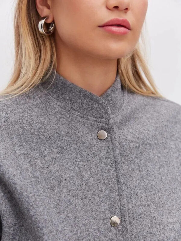 Versatile Pocketed Loose-Fit Bomber Jacket Coats - Image 15