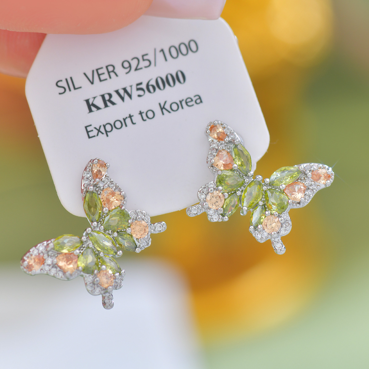Butterfly Zircon Exquisite And Versatile Niche Earrings - Image 5