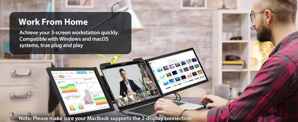 14-inch Dual-Screen Portable Monitor Laptop Expansion Screen