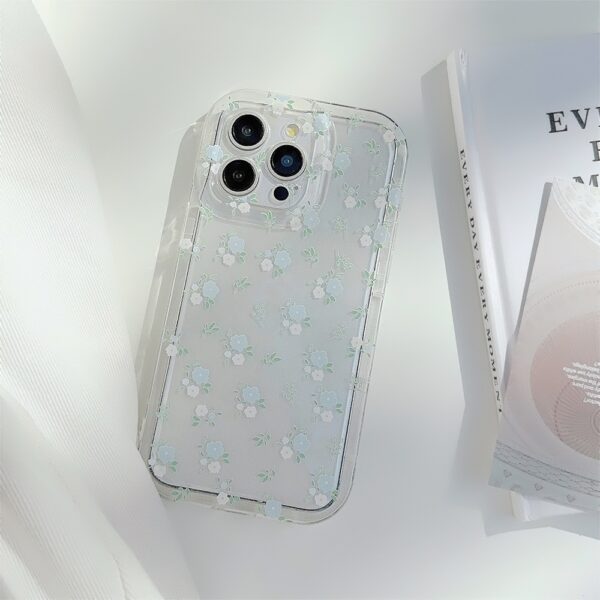Fresh And Summery Blue Floral Phone Case - Image 10