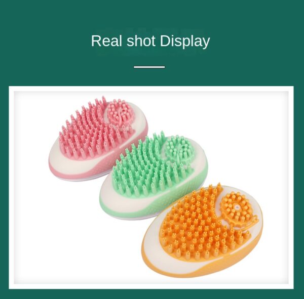 Dog Cat Bath Brush 2-in-1 Pet SPA Massage Comb Soft Silicone Pets Shower Hair Grooming Cmob Dog Cleaning Tool Pet Products - Image 23