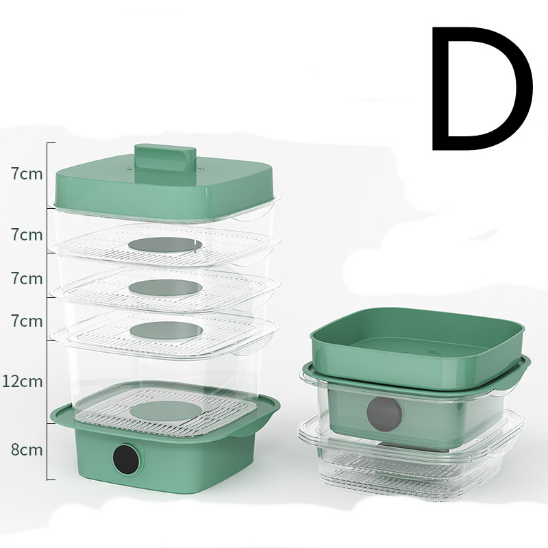 Multi-layer Dish Cover Heat Preservation Kitchen Cover Dining Table Leftover Storage Box Transparent Stack Cooking Hood Steamer - Image 11