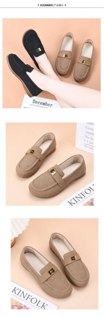 Springautumn Slip On Soft Soled Non Slip Flats