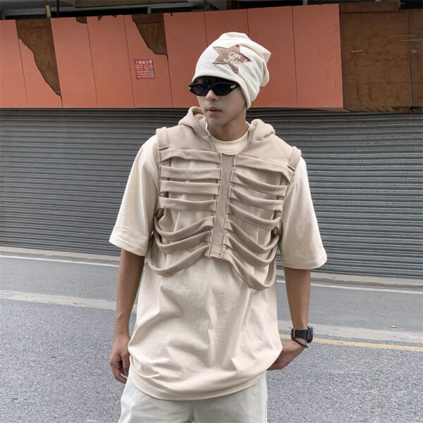Loose, Versatile Designer-style Sleeveless Hooded Tank Top - Image 15