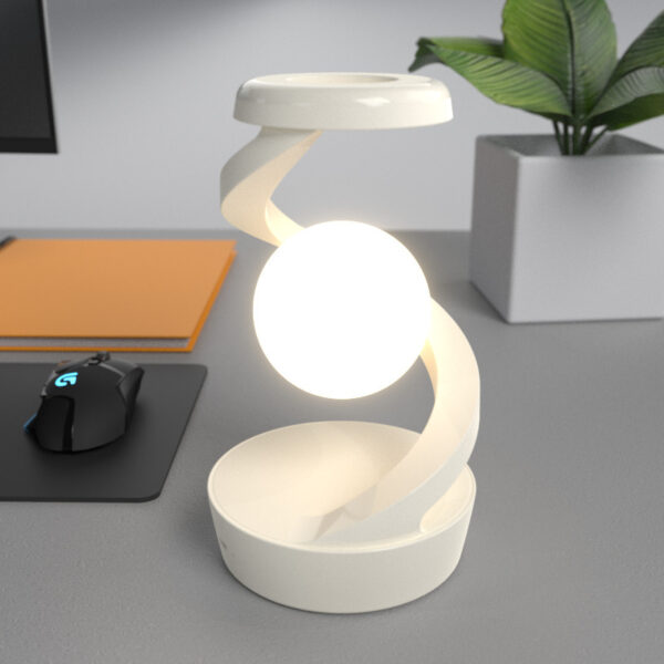 Rotating Moon Desk Lamp With Phone Wireless Charging Sensor Control Table Lamps Decorative Desktop Lamp Small Night Lamp Home Decor - Image 19