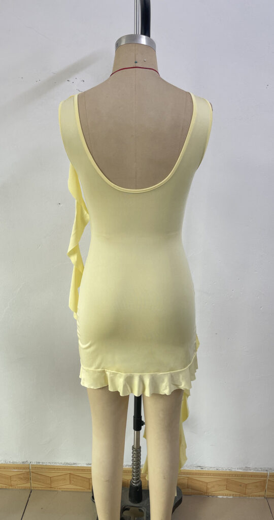 European And American-style Fringed Subtly Alluring, High-end Slip Dress