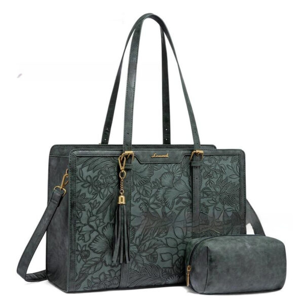 Women's Laptop Bag Vintage Leather Large Capacity - Image 9