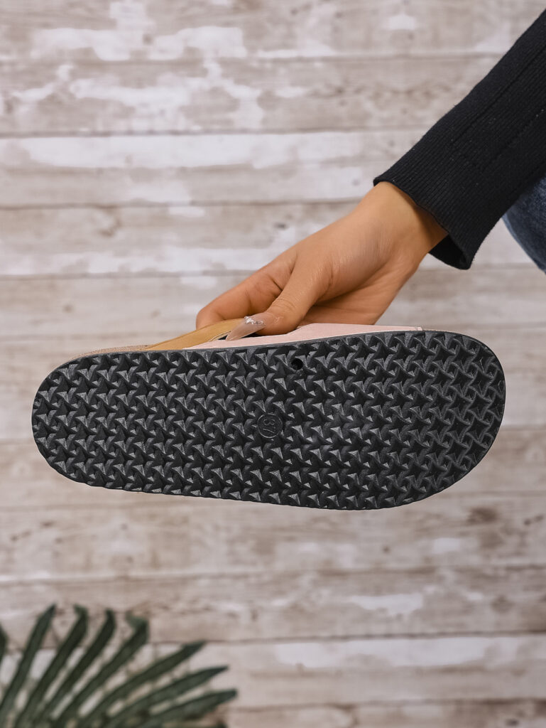 Women's Outerwear Matte Leather Rhinestone Large-Size Vintage Slippers
