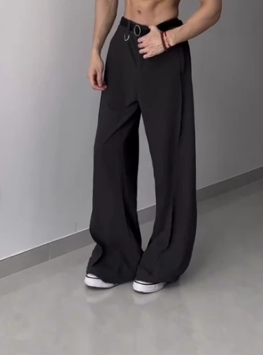Men's Fashion Slim-fit Wide-leg Pants - Image 2